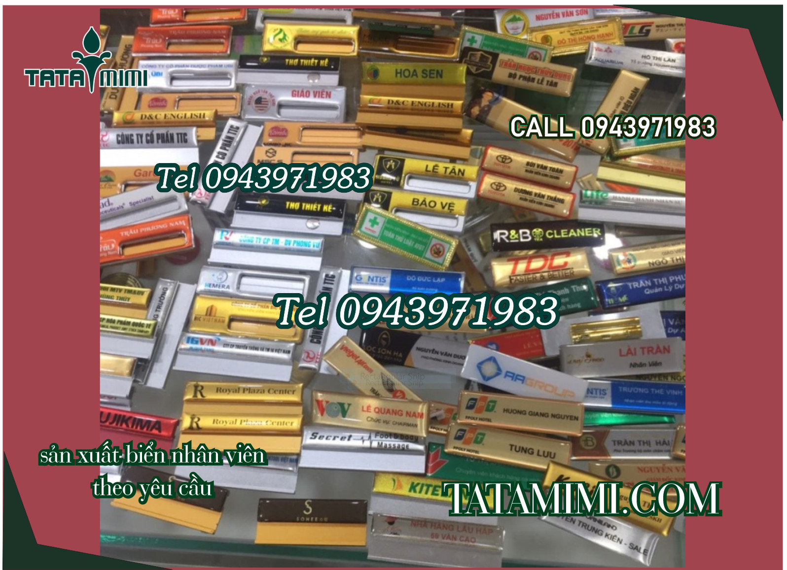 Biển tên nhân viên