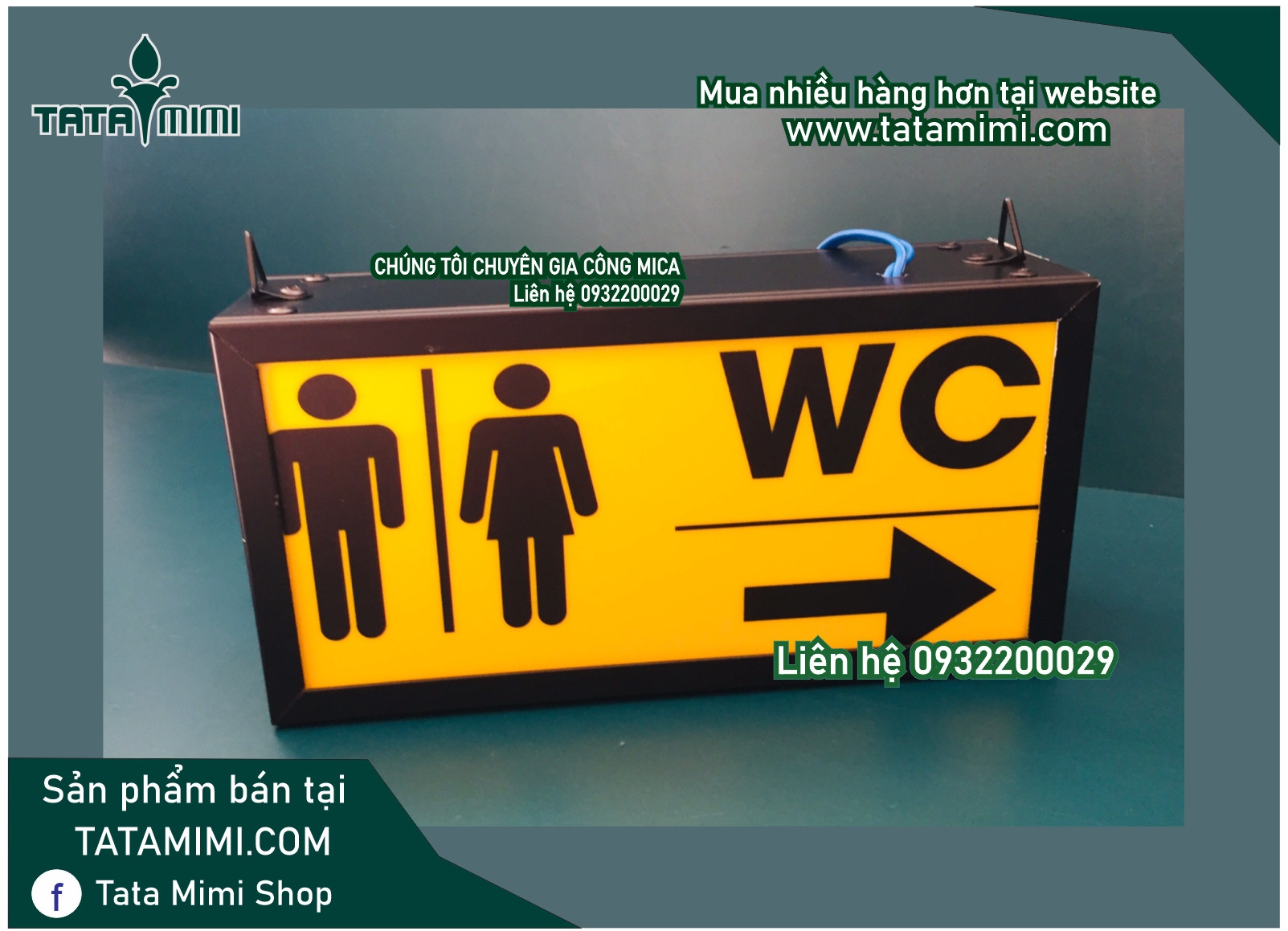 Bảng phòng wc thả trần tại Tatamimi.com