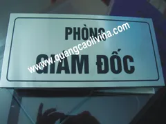 Biển phòng ban đẹp, giá rẻ trên các chất liệu
