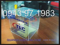 hòm phiếu mica nhiều mẫu