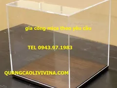 Hộp chụp mica đựng sản phẩm mẫu