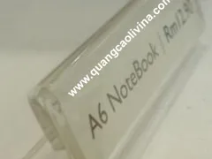 Sản xuất kệ mica đựng giá tiền