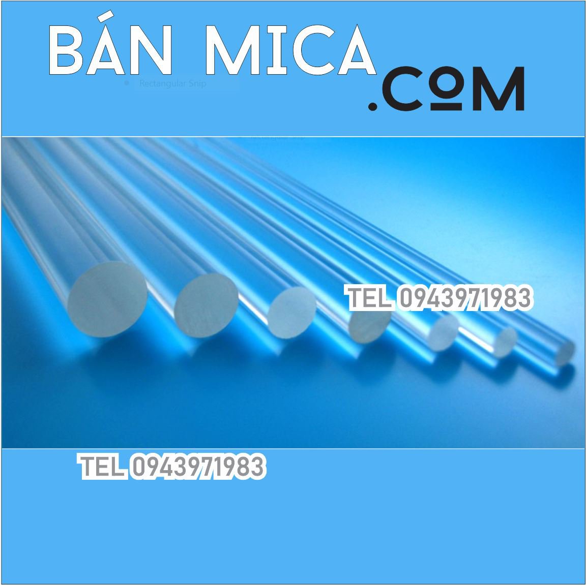 Mica ống Đặc ĐK 10MM -BÁN MICA.COM -CALL 0943971983