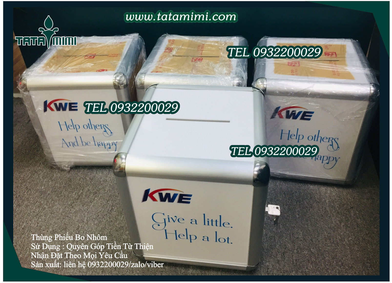 Bo nhôm các kích thước và mặt làm từ mica 3mm