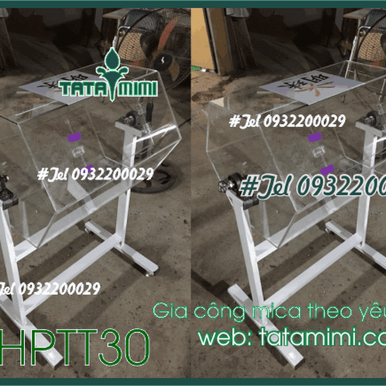 Thùng phiếu lục giác mica 5mm