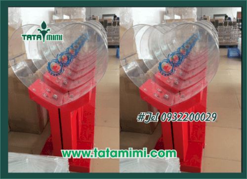 Thùng từ thiện hình trái tim từ mica và gỗ