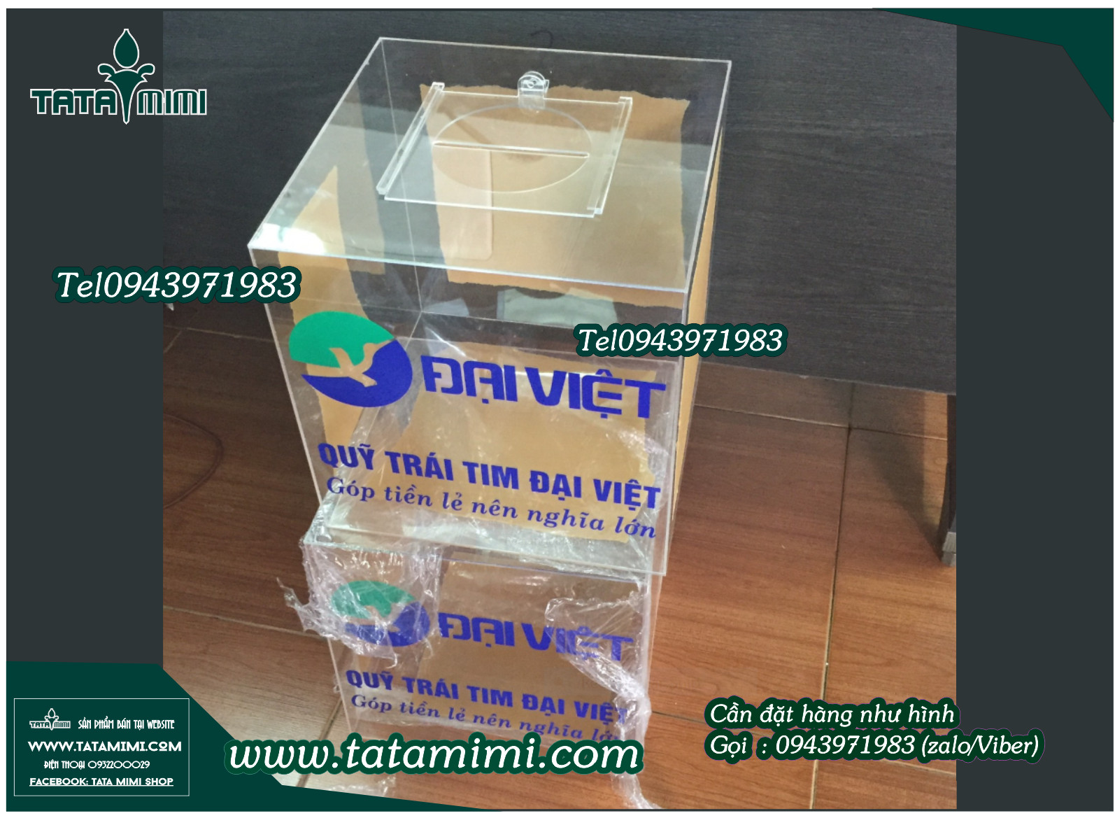 Thùng thư góp ý trong dán decal mặt trước