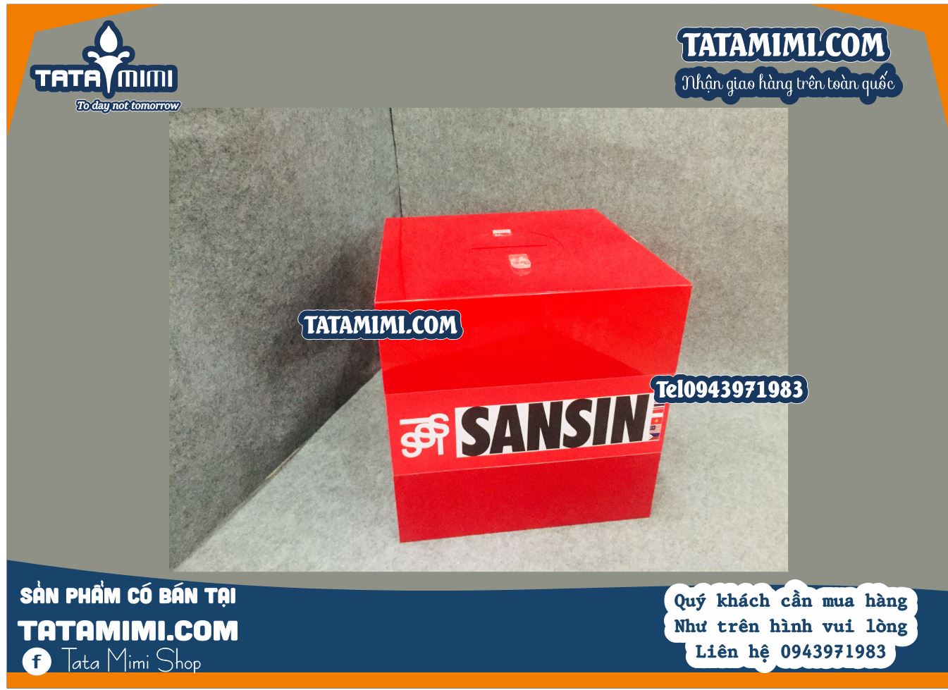 Hộp mica bốc thăm trúng thưởng