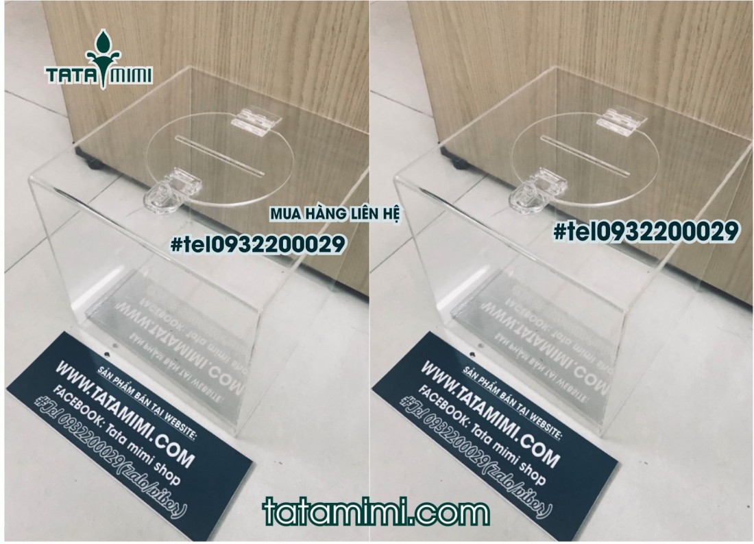 Thùng thư mica – hòm phiếu mica