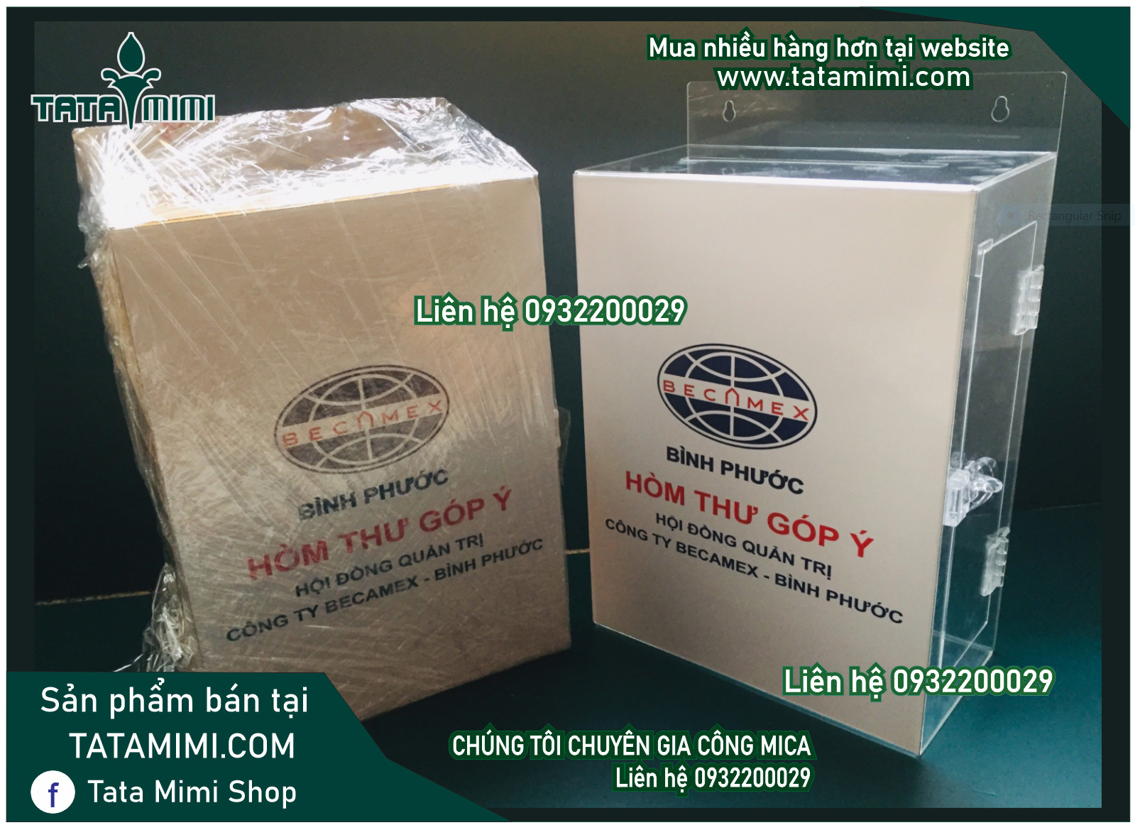 Thùng thư góp ý nên làm màu mica nào