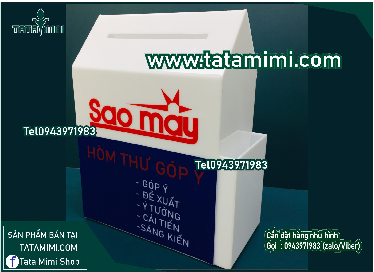 Thùng để thư góp ý treo tường