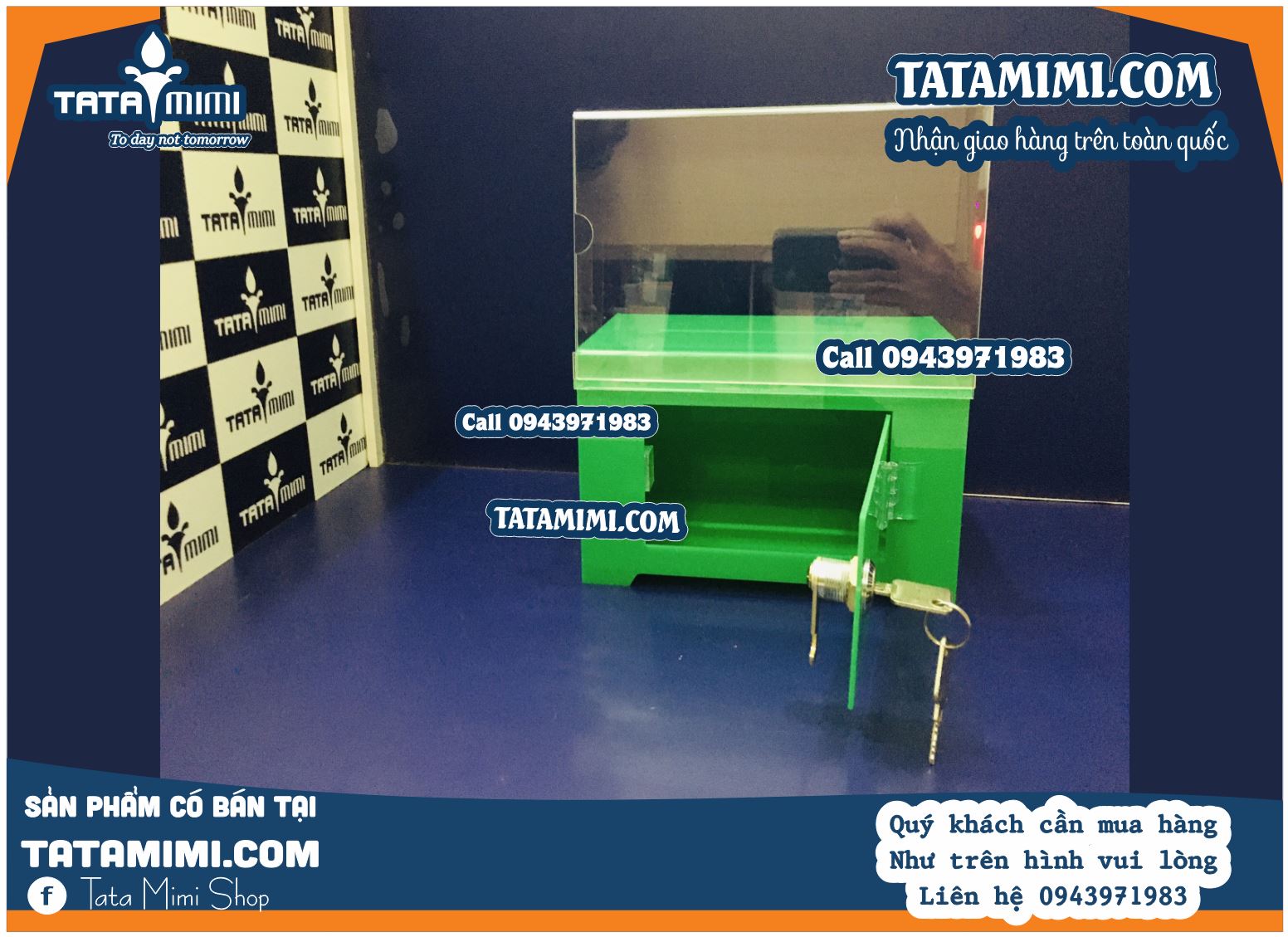 Mica làm thành thùng tipbox - thùng phiếu