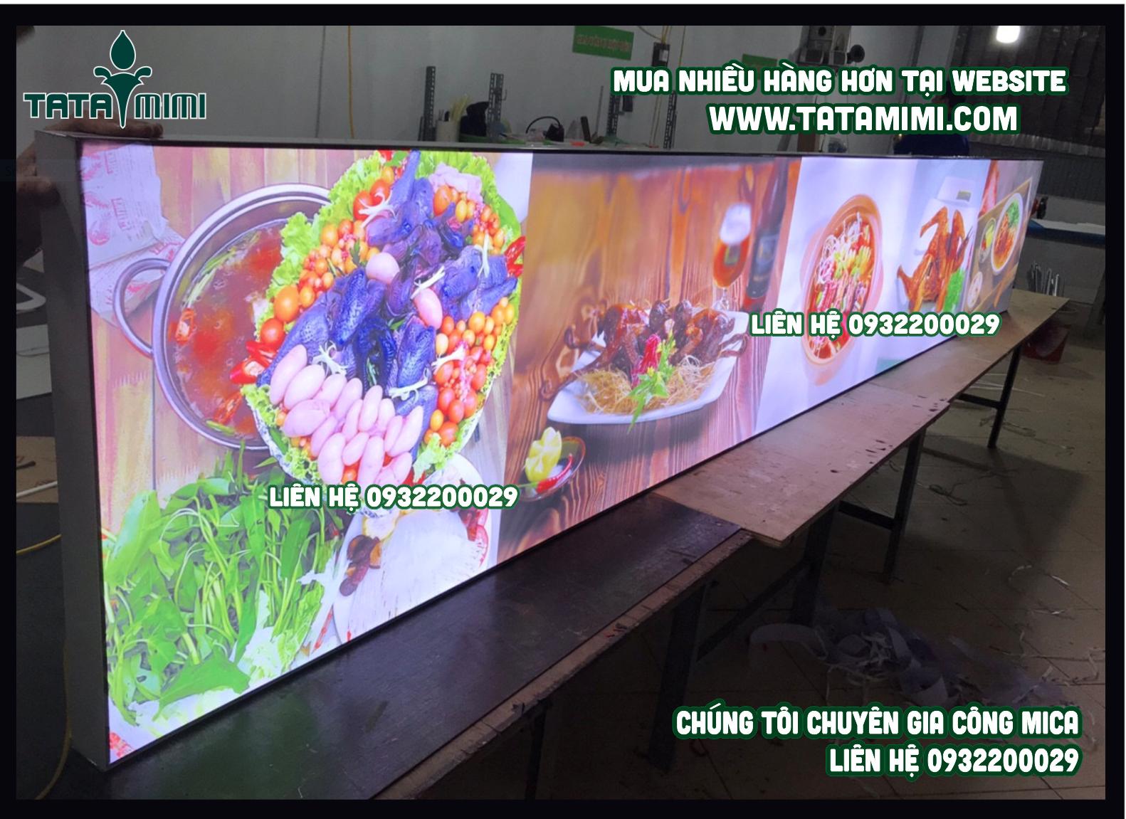 Bảng menu led để quảng cáo và giới thiệu sản phẩm