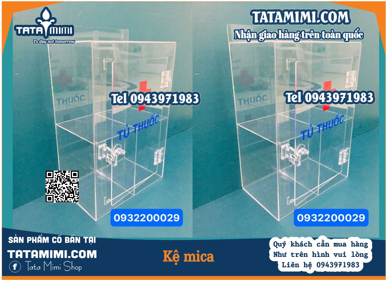 Tủ để thuốc bằng mica