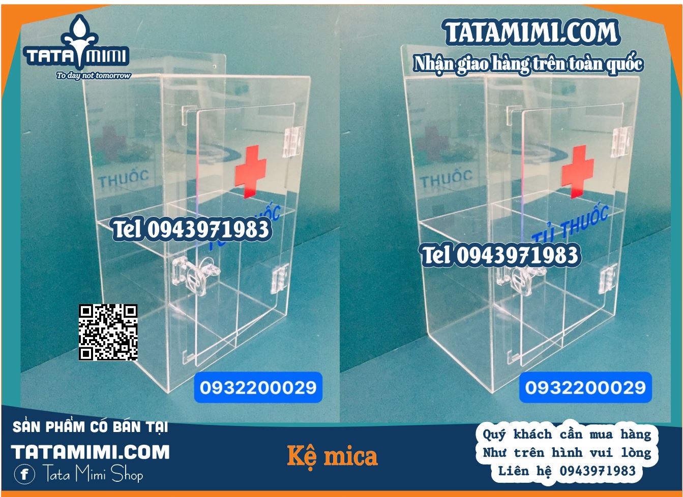 Tủ để thuốc bằng mica