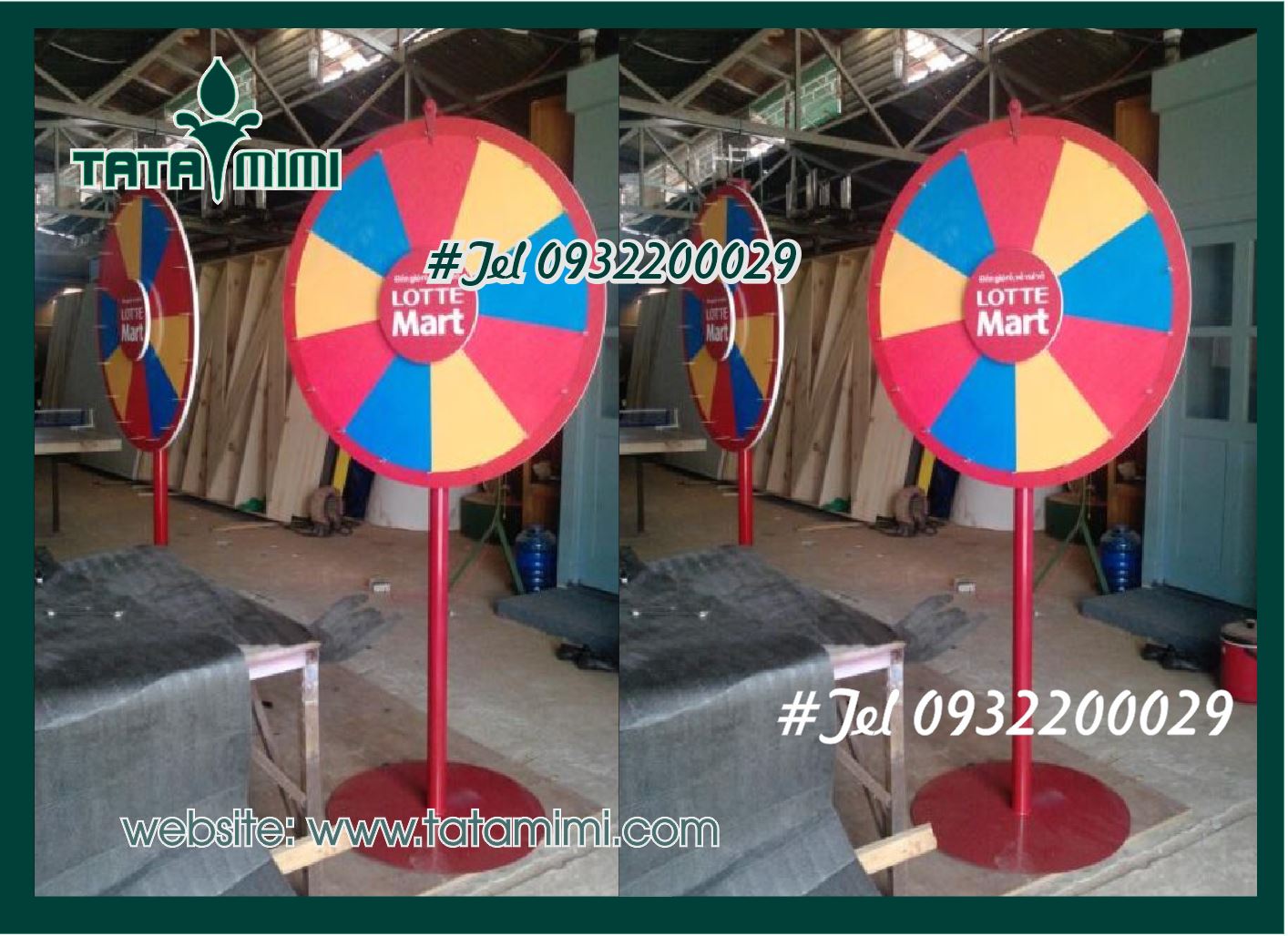 các loại vòng quay trúng thưởng để đất