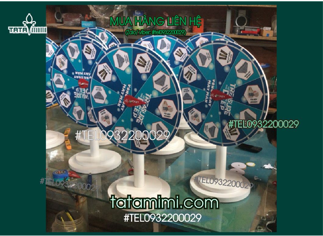 Vòng quay màu theo logo công ty