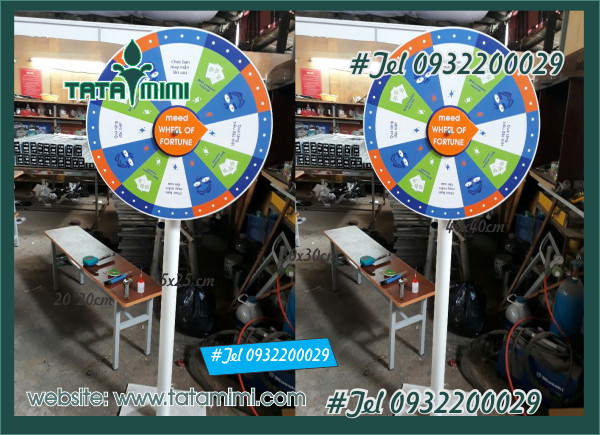 Vòng quay may mắn với nội dung thay thế được