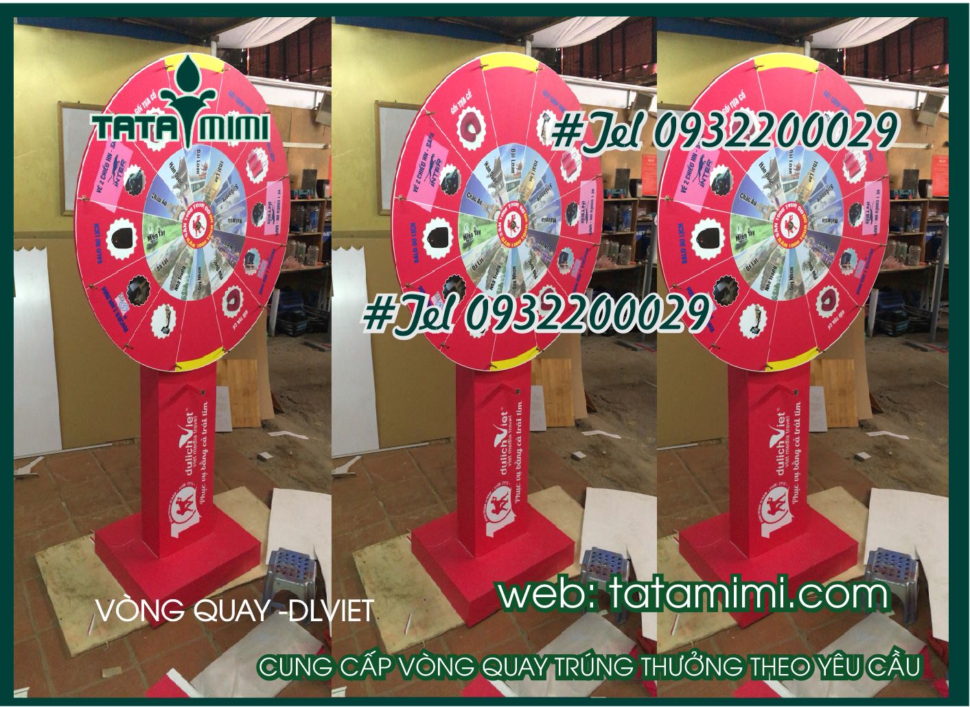 Vòng quay may mắn có làm theo độ cao yêu cầu được không