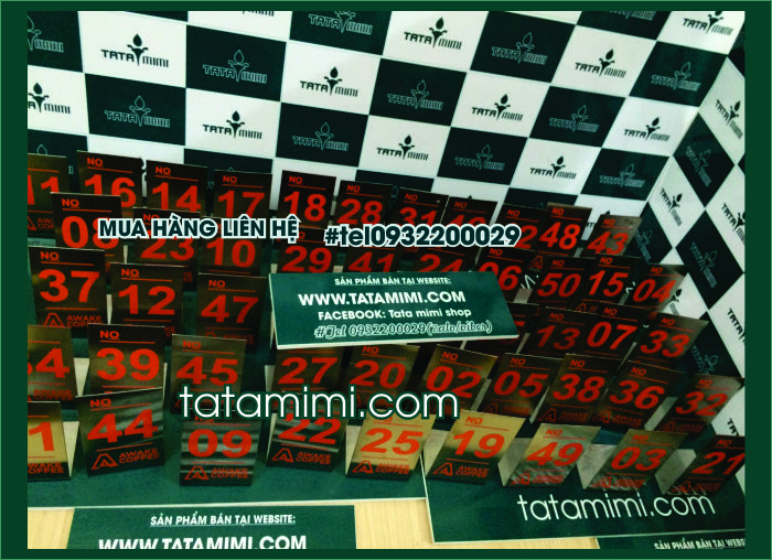 Thẻ đánh số mica