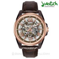 ĐỒNG HỒ BULOVA AUTOMATIC 98A165 DÂY DA