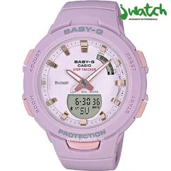 ĐỒNG HỒ CASIO NỮ BSA-B100-4A2 DÂY CAO SU