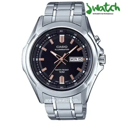 ĐỒNG HỒ CASIO ILLUMINATOR MTP-E205D-1AVDF DÂY KIM LOẠI