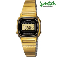 ĐỒNG HỒ CASIO NỮ LA670WGA-1DF DÂY KIM LOẠI