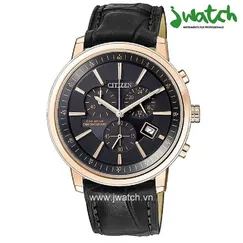 ĐỒNG HỒ CITIZEN ECO-DRIVE CHRONOGRAPH AT0496-07E DÂY DA