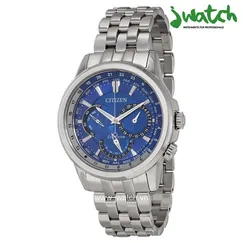 ĐỒNG HỒ CITIZEN ECO-DRIVE CALENDRIER DARK BLUE BU2021-51L DÂY KIM LOẠI