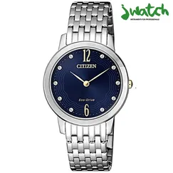 ĐỒNG HỒ CITIZEN NỮ ECO-DRIVE EX1498-87L DÂY KIM LOẠI