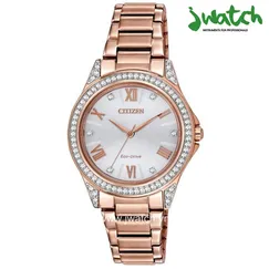 ĐỒNG HỒ CITIZEN NỮ POV ECO-DRIVE EM0233-51A DÂY KIM LOẠI