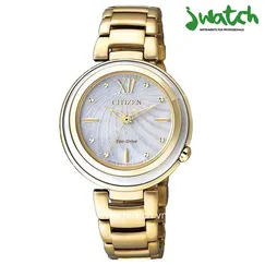 ĐỒNG HỒ CITIZEN NỮ ECO-DRIVE EM0336-59D DÂY KIM LOẠI