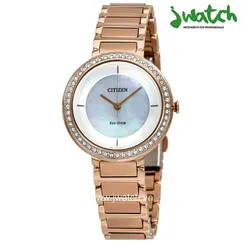 ĐỒNG HỒ CITIZEN NỮ ECO-DRIVE EM0483-54D DÂY KIM LOẠI