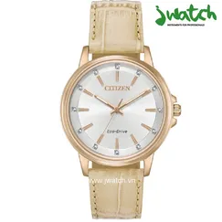 ĐỒNG HỒ CITIZEN NỮ ECO-DRIVE FE7033-08A DÂY DA