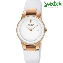 ĐỒNG HỒ CITIZEN NỮ ECO-DRIVE AXIOM WHITE DIAL GA1053-01A DÂY DA