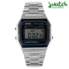 ĐỒNG HỒ ĐIỆN TỬ CASIO A158WA-1DF DÂY KIM LOẠI