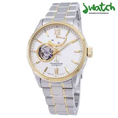 ĐỒNG HỒ NAM ORIENT STAR SEMI SKELETON RE-AT0004S00B DÂY KIM LOẠI