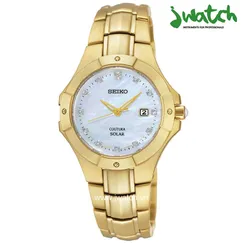 ĐỒNG HỒ SEIKO NỮ COUTURA SOLAR MOTHER OF PEARL SUT168 DÂY KIM LOẠI
