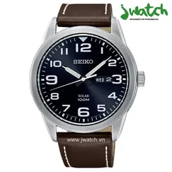 ĐỒNG HỒ SEIKO SOLAR SNE475P1 DÂY DA