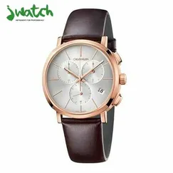 ĐỒNG HỒ NAM CALVIN KLEIN QUARTZ CHRONOGRAPH K8Q376G6 DÂY DA