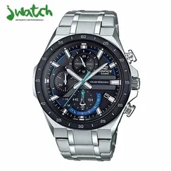 ĐỒNG HỒ NAM CASIO SOLAR CHRONOGRAPH EQS-920DB-1BVUDF DÂY KIM LOẠI