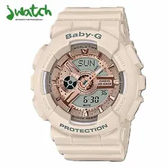 ĐỒNG HỒ NỮ CASIO QUARTZ CHRONOGRAPH BA-110CP-4ADR DÂY CAO SU