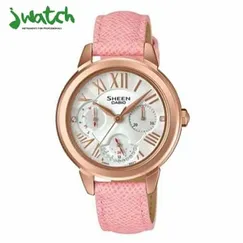 ĐỒNG HỒ NỮ CASIO QUARTZ SHE-3059PGL-7A DÂY DA