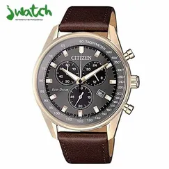 ĐỒNG HỒ NAM CITIZEN ECO-DRIVE CHRONOGRAPH AT2393-25H DÂY DA