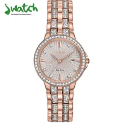 ĐỒNG HỒ NỮ CITIZEN SILHOUETTE CRYSTAL ECO DRIVE EW2348-56A - 28MM