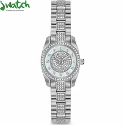 ĐỒNG HỒ NỮ BULOVA QUARTZ MẶT KHẢM XÀ CỪ 96L253 DÂY KIM LOẠI