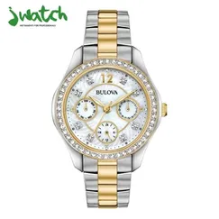 ĐỒNG HỒ NỮ BULOVA QUARTZ CHRONOGRAPH 98N114 DÂY KIM LOẠI