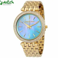 ĐỒNG HỒ NỮ MICHAEL KORS QUARTZ MẶT KHẢM XÀ CỪ MK3498 DÂY KIM LOẠI