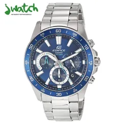 ĐỒNG HỒ NAM CASIO QUARTZ MẶT VUÔNG EFV-570D-2AVUDF DÂY KIM LOẠI